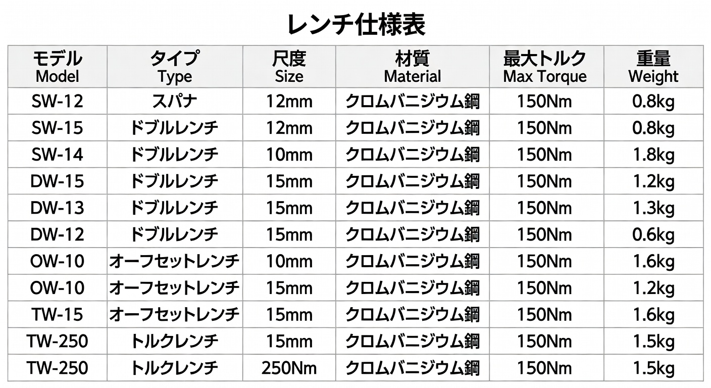 工具仕様図